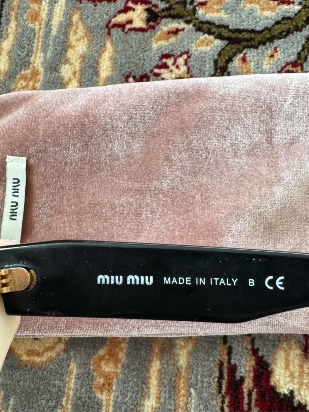 Miu Miu White Cat-Eye Sunglasses with Dark Lenses